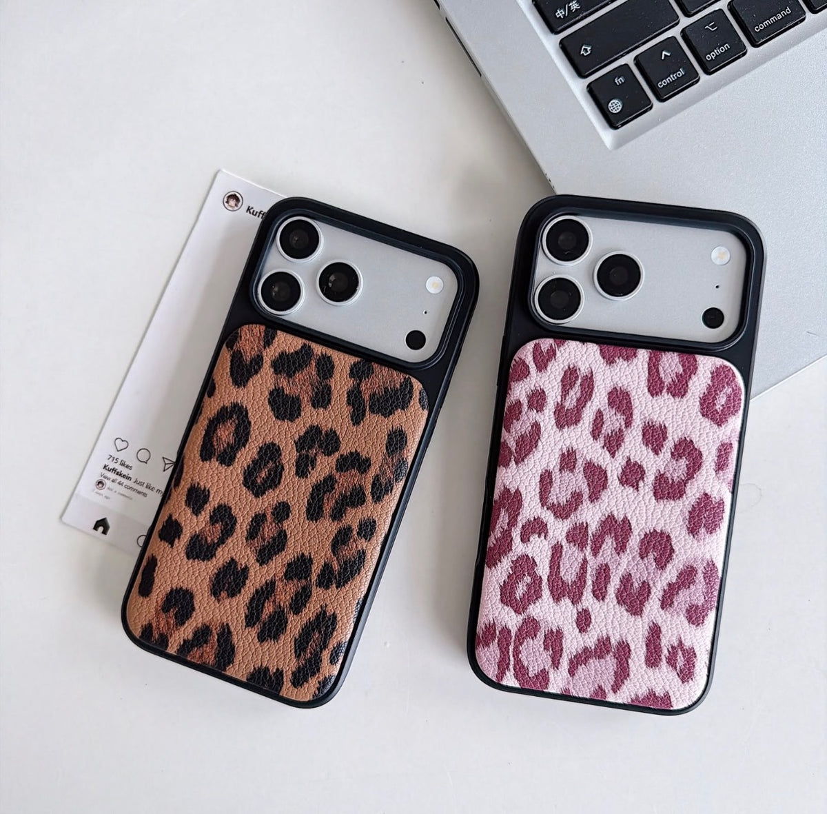 Puflu Leopar iPhone Telefon Kılıfı