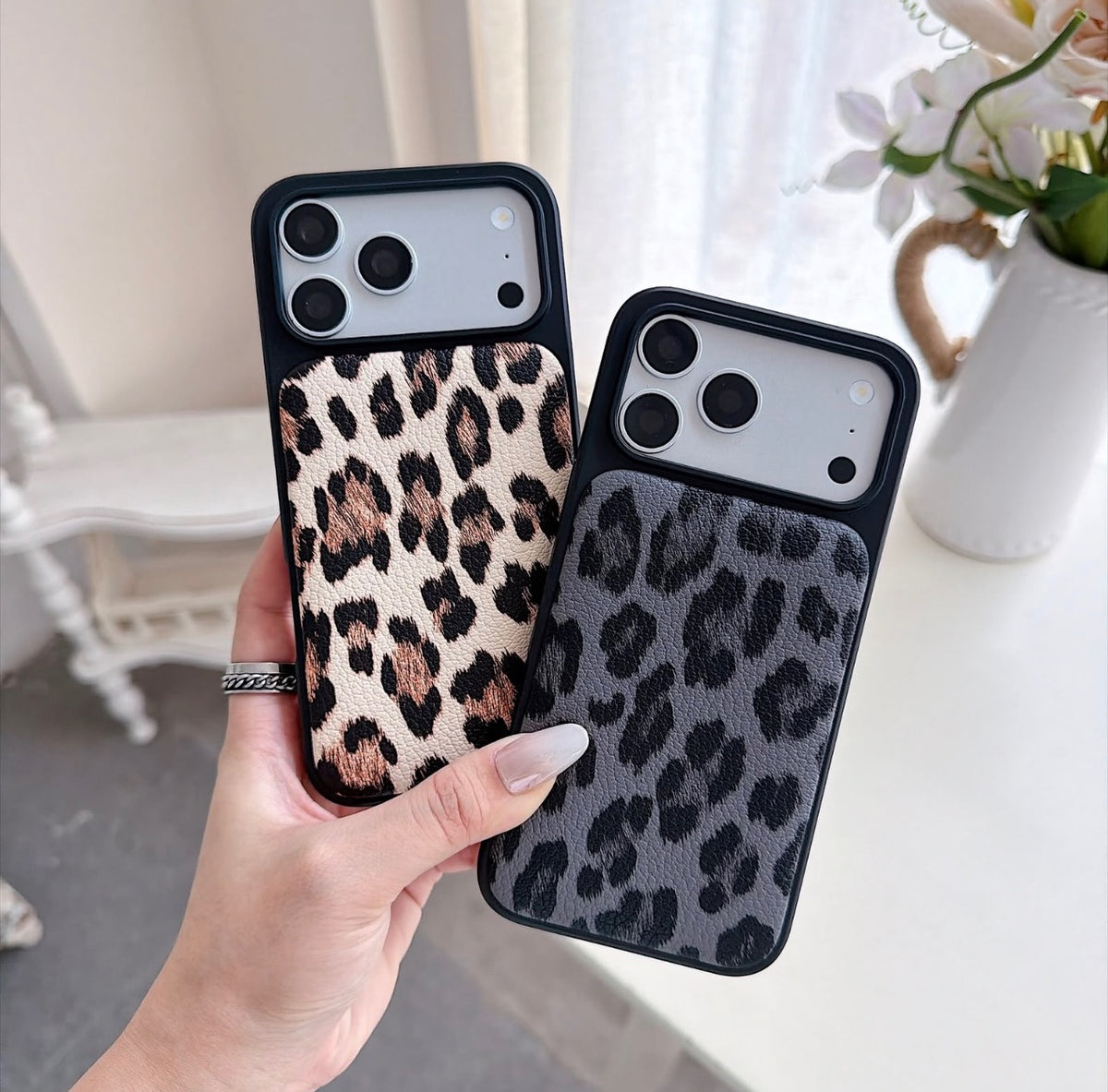 Puflu Leopar iPhone Telefon Kılıfı