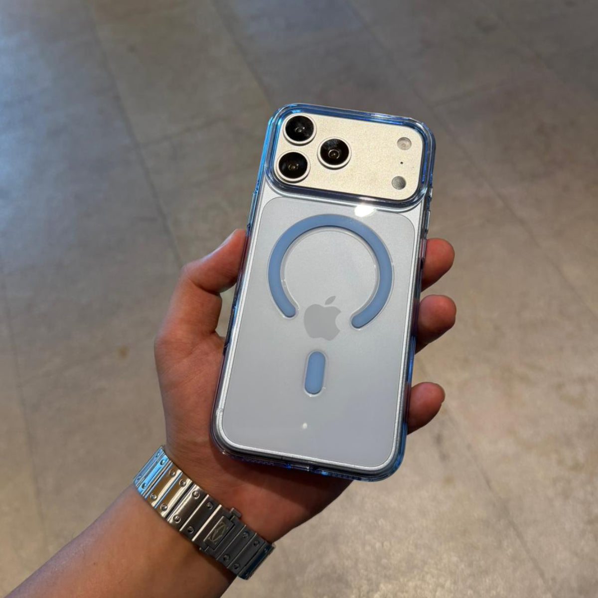 Renkli Şeffaf MagSafe iPhone Telefon Kılıfı
