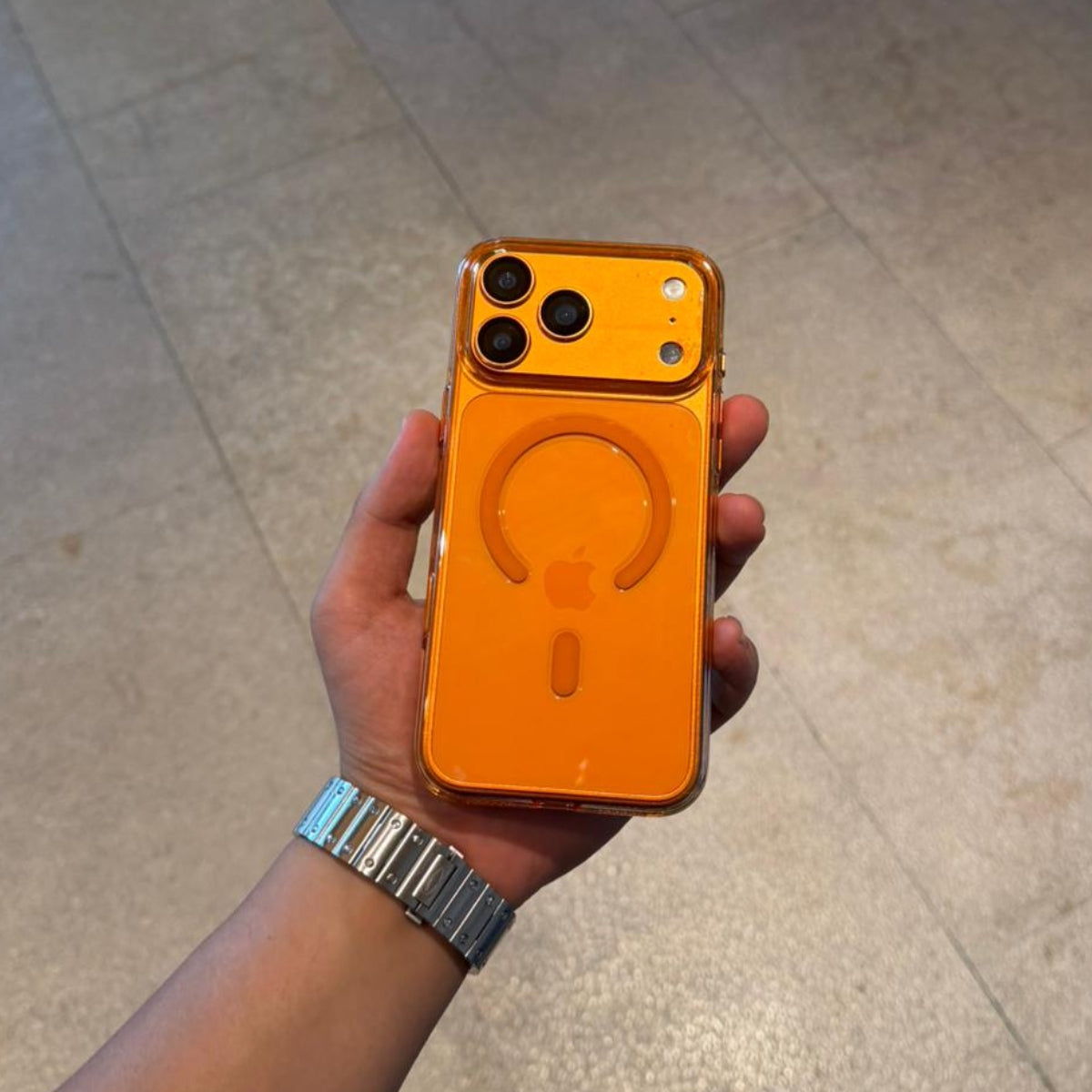 Renkli Şeffaf MagSafe iPhone Telefon Kılıfı