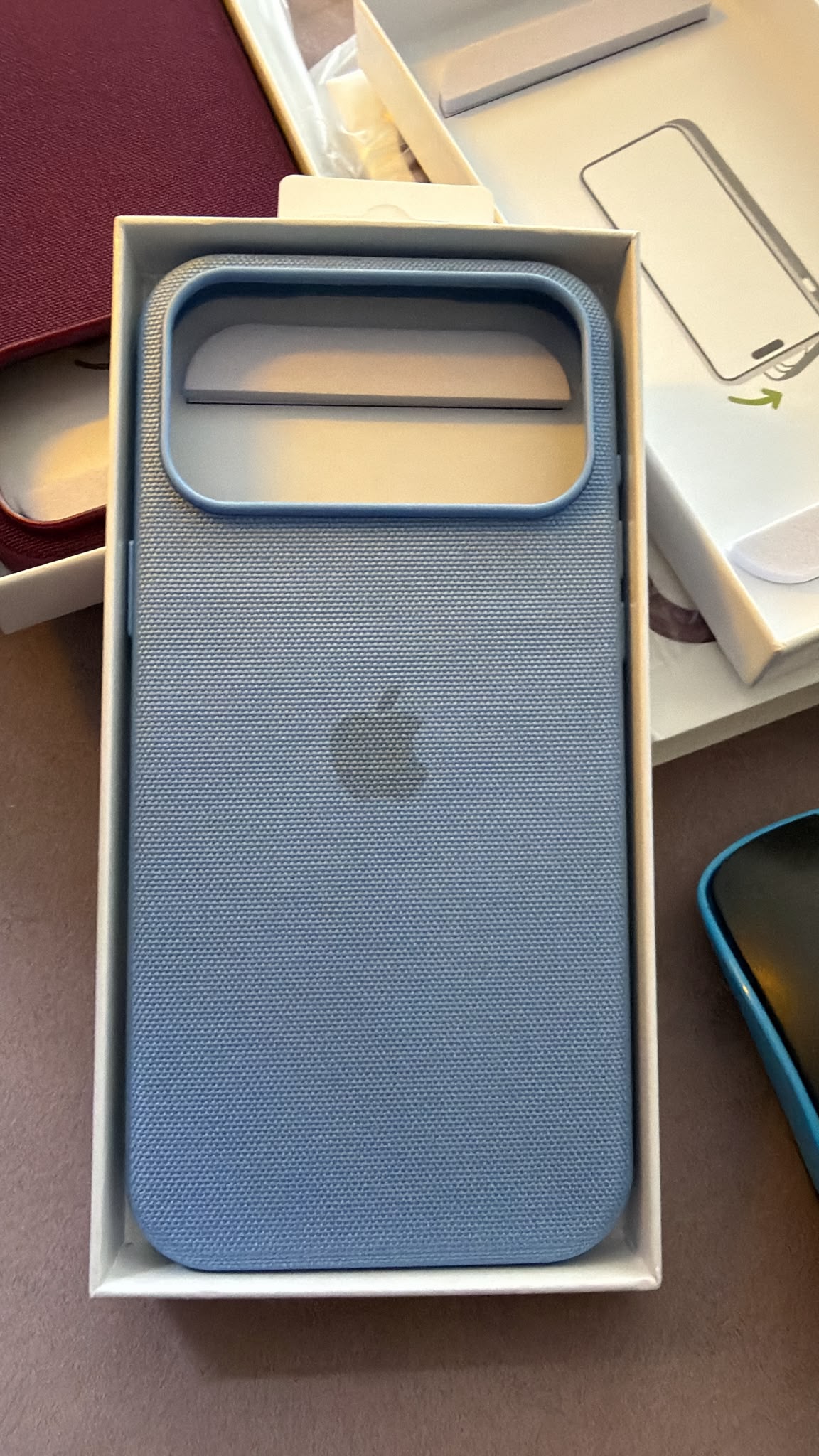 MagSafe Özellikli Premium Tech Dokuma Kılıf Mavi