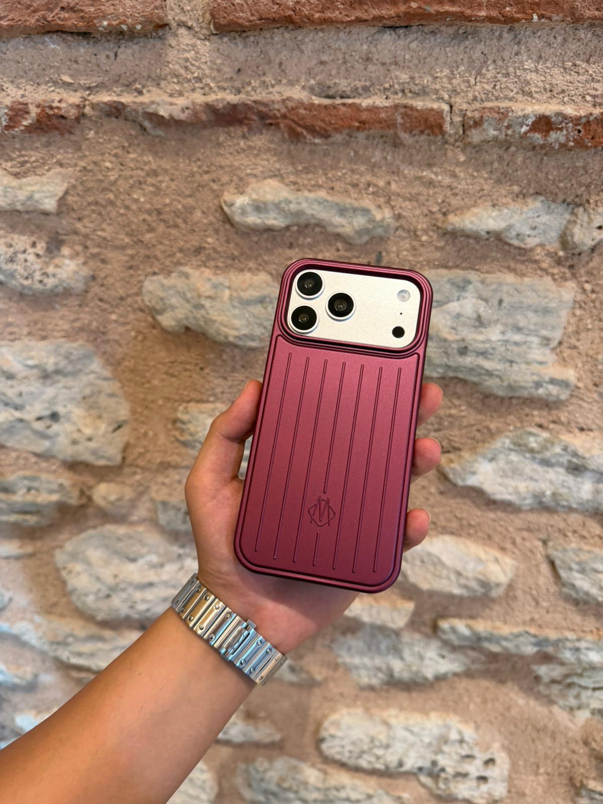 Rimowa İphone Telefon Kılıfı Bordo