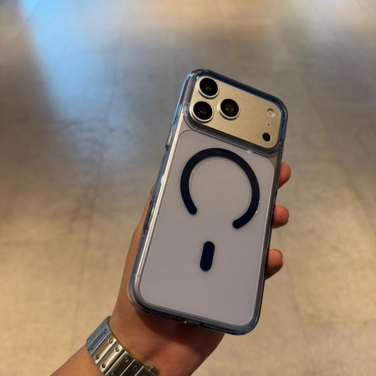 Renkli Şeffaf MagSafe iPhone Telefon Kılıfı